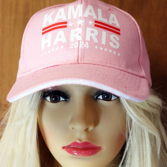 Kamala Harris 2024 Pink Adjustable Baseball Cap - Picture 7 of 14